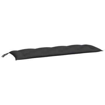 Pernă bancă de grădină, negru, 150x50x7 cm, material oxford - Img 2