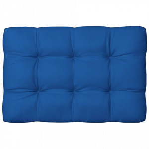 Pernă canapea din paleți, albastru, 120 x 80 x 12 cm, textil - Img 2