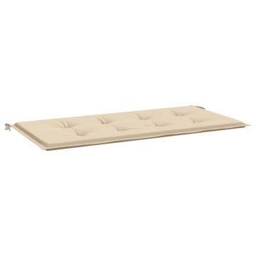 Pernă de bancă de grădină, bej, 120x50x3 cm, textil oxford - Img 2
