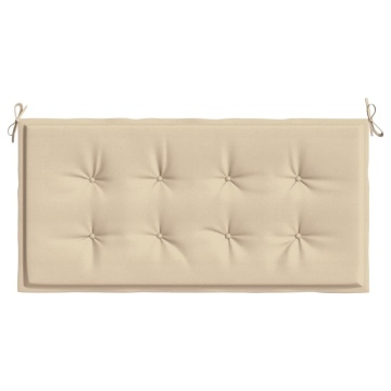 Pernă de bancă de grădină, bej, 120x50x3 cm, textil oxford - Img 4
