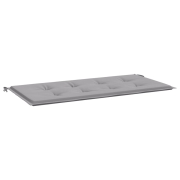 Pernă de bancă de grădină, gri, 120x50x3 cm, textil oxford - Img 2