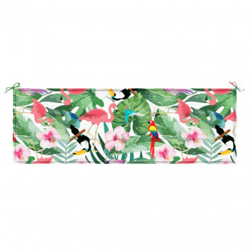 Pernă de bancă de grădină multicolor 150x50x3 cm textil oxford - Img 4