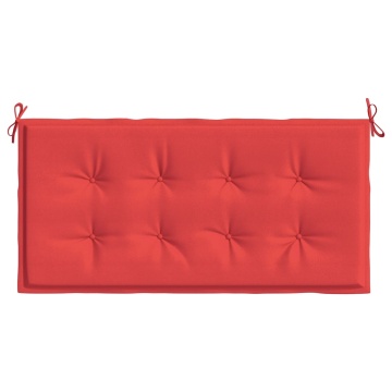 Pernă de bancă de grădină, roșu, 120x50x3 cm, textil oxford - Img 4