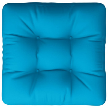 Pernă de paleți, albastru, 60x60x12 cm, material textil - Img 5