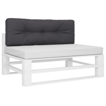 Pernă de paleți, antracit, 120x40x12 cm, material textil - Img 3