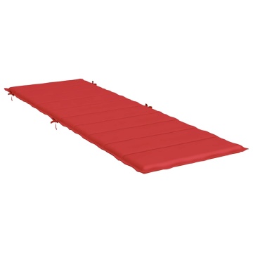 Pernă de șezlong, roșu, 186x58x4 cm, textil oxford - Img 4
