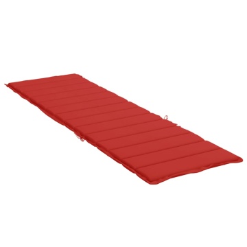Pernă de șezlong, roșu, 200x60x3 cm, textil oxford - Img 4