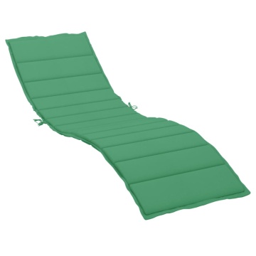 Pernă de șezlong, verde, 200x60x3 cm, textil oxford - Img 2