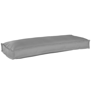 Perna Exterioară Gri Poliester 100 x 40 x 8 cm Huse Detașabile - Img 2