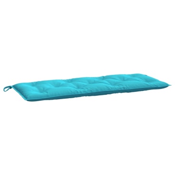 Pernă pentru bancă de grădină, turcoaz, 120x50x7 cm, textil - Img 2