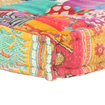 Pernă pentru canapea din paleți, multicolor, textil, petice - Img 5