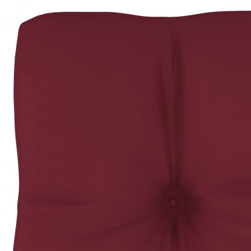 Pernă pentru canapea din paleți, roșu vin, 50 x 40 x 10 cm - Img 2
