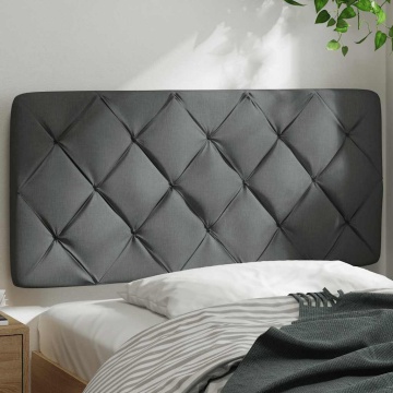 Pernă pentru tăblie de pat, gri închis, 100 cm, material textil - Img 3