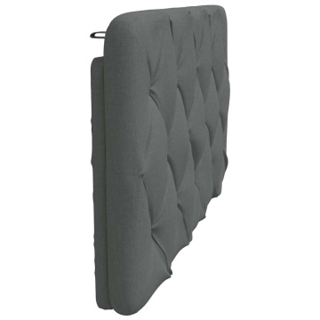 Pernă pentru tăblie de pat, gri închis, 100 cm, material textil - Img 8