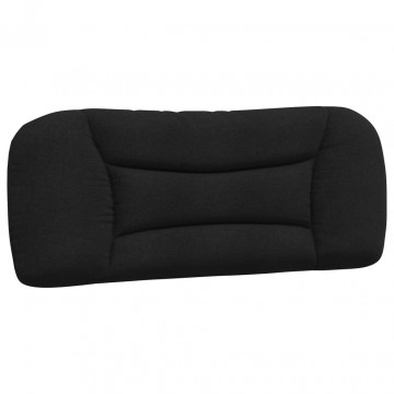 Pernă pentru tăblie de pat, negru, 100 cm, material textil - Img 2