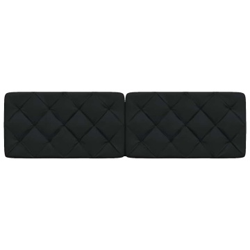 Pernă pentru tăblie de pat, negru, 180 cm, material textil - Img 4