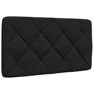 Pernă pentru tăblie de pat, negru, 90 cm, material textil - Img 1