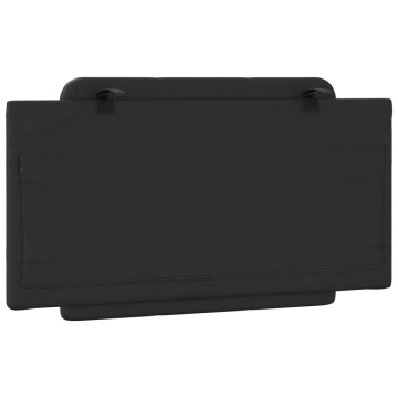 Pernă pentru tăblie pat, negru, 100 cm, piele artificială - Img 5