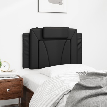 Pernă pentru tăblie pat, negru, 90 cm, piele artificială - Img 3