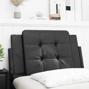 Pernă pentru tăblie pat, negru, 90 cm, piele artificială - Img 1