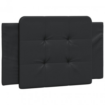Pernă pentru tăblie pat, negru, 90 cm, piele artificială - Img 2