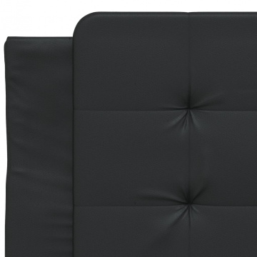 Pernă pentru tăblie pat, negru, 90 cm, piele artificială - Img 6