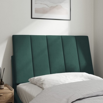 Pernă tăblie de pat, verde, 90 cm, catifea - Img 3
