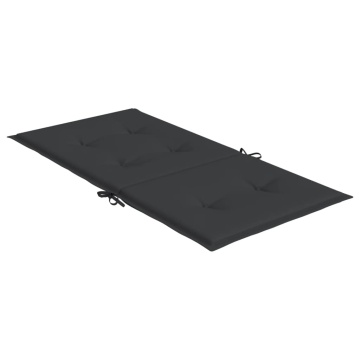 Perne cu spătar mic, 4 buc. negru 100x50x3 cm textil oxford - Img 8