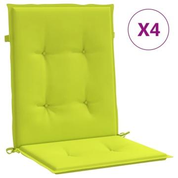 Perne cu spătar mic, 4 buc., verde, 100x50x3 cm, textil oxford - Img 2