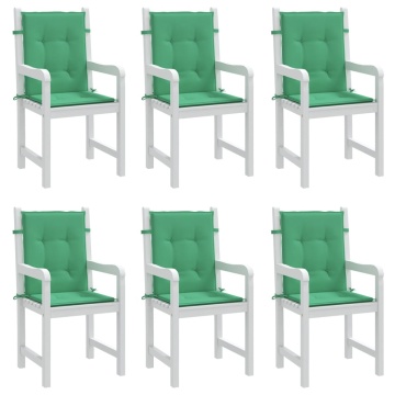 Perne cu spătar mic, 6 buc., verde, 100x50x3 cm, textil oxford - Img 4