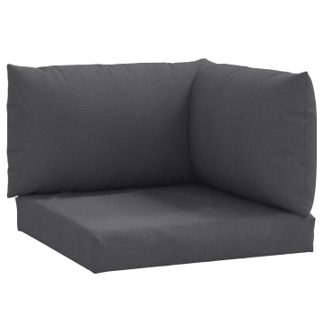 Perne de paleți, 3 buc., melanj antracit, material textil - Img 2