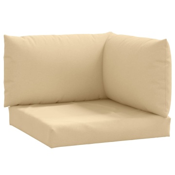 Perne de paleți, 3 buc., melanj bej, material textil - Img 2