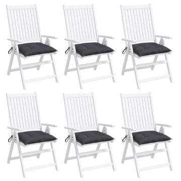 Perne de scaun, 6 buc., antracit, 50x50x7 cm, textil oxford - Img 3