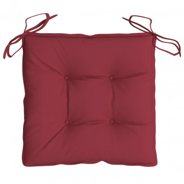 Perne de scaun, 6 buc., vin roșu, 50x50x7 cm, textil oxford - Img 8