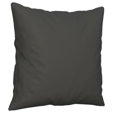 Perne decorative, 2 buc., gri închis, 40x40 cm, microfibră - Img 3