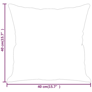Perne decorative, 2 buc., negru, 40x40 cm, microfibră - Img 6