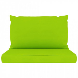 Perne pentru canapea din paleți, 2 buc., verde aprins, textil - Img 3