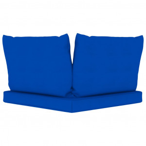 Perne pentru canapea din paleți, 3 buc., albastru, textil - Img 6