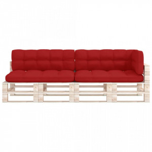 Perne pentru canapea din paleți, 5 buc., roșu - Img 3