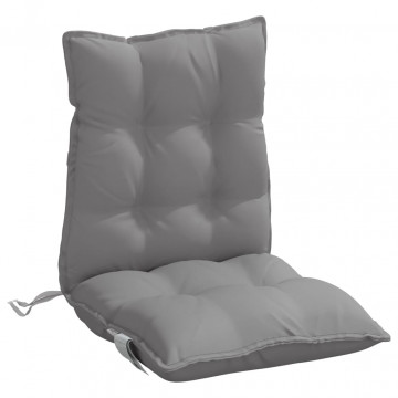 Perne scaun cu spătar mic, 2 buc., gri, textil oxford - Img 4