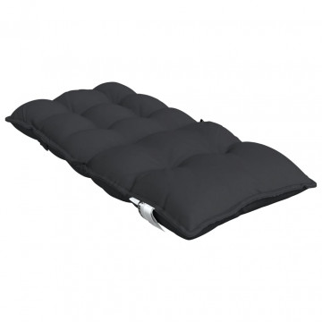 Perne scaun cu spătar mic, 2 buc., negru, textil oxford - Img 8