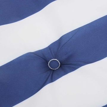 Perne scaun grădină 4 buc dungi albastru&alb 50x50x3 cm, textil - Img 6