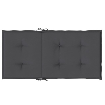 Perne scaun spătar mic 4 buc. melanj antracit 100x50x4cm textil - Img 5