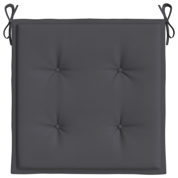 Perne scaune grădină 4 buc. antracit 40x40x3 cm țesătură Oxford - Img 5