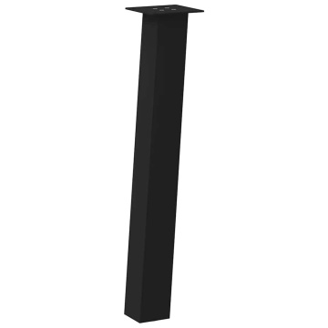 Picioare măsuță de cafea 4 buc Negru 72 cm Oțel - Img 4