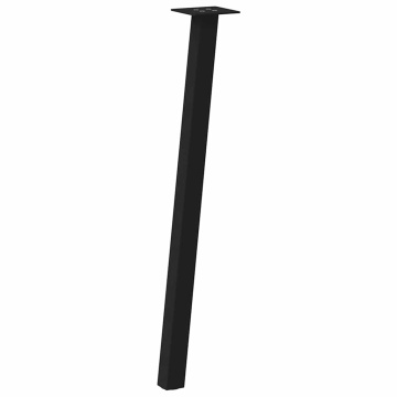 Picioare măsuță de cafea 4 buc Negru 72 cm Oțel - Img 4