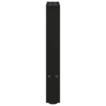 Picioare măsuță de cafea Negru 2 buc 38x(42-43) cm Oțel - Img 5