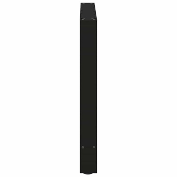 Picioare măsuță de cafea Negru 2 buc 70x(72-73) cm Oțel - Img 5