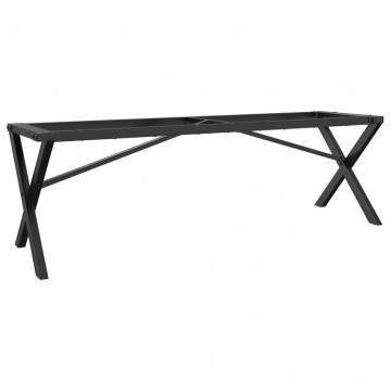 Picioare Măsuță de cafea X-Frame 140x30x43 cm Fontă - Img 2
