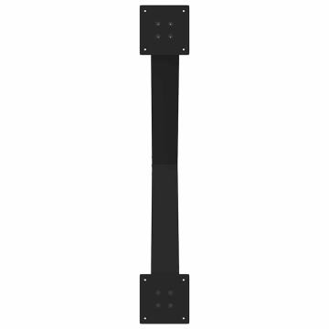 Picioare pentru masă în formă X 3 buc Negru 90x(72-73) cm Oțel - Img 6